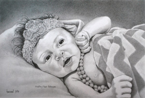 Hadley Mae Johnson - Graphite Drawing 16x11