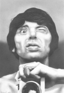 The Shutterbug - Graphite Drawing 9x13